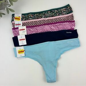 Calvin Klein Intimates Thong Bundle Size Medium Cotton